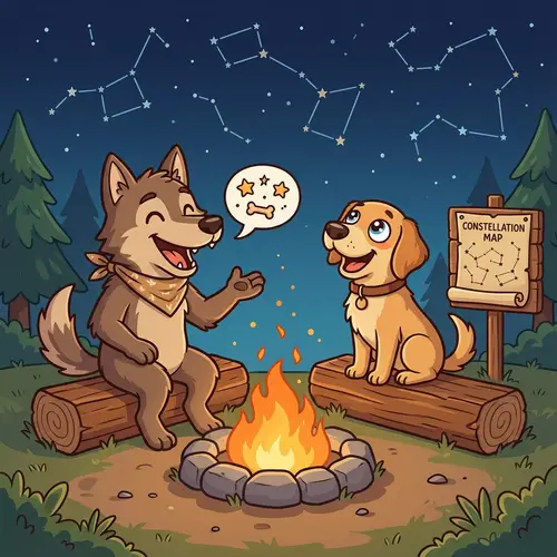 Cozy Fire Pit & Stars: Tales Under the Night Sky