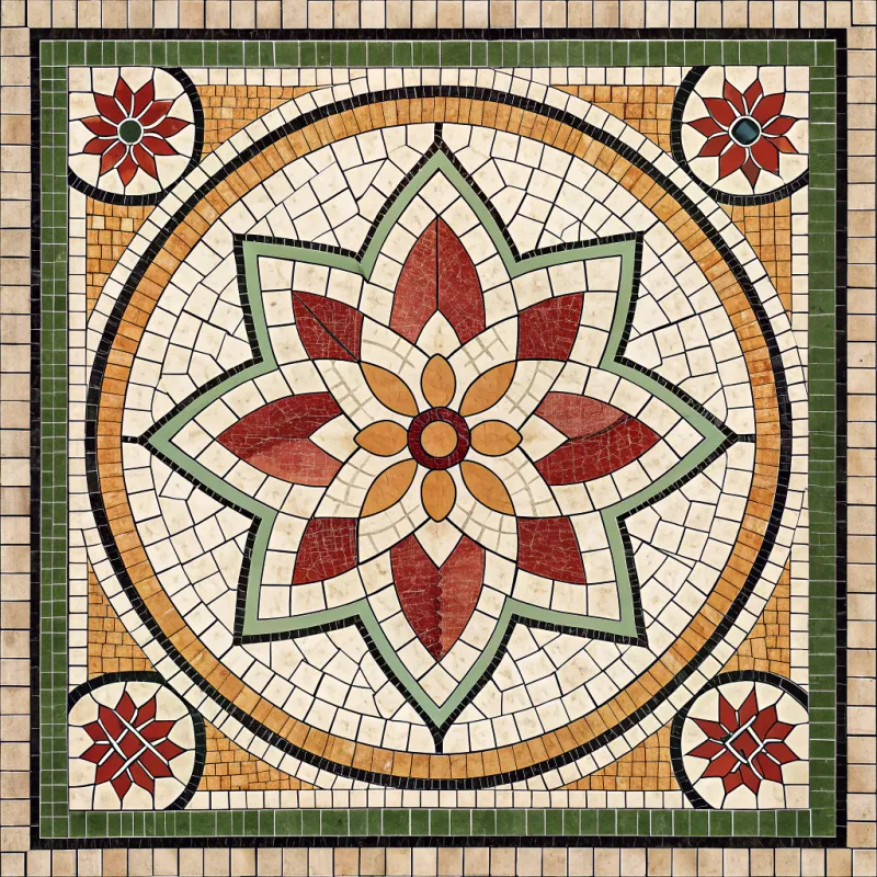 Intricate Square Mosaic Design Ideas