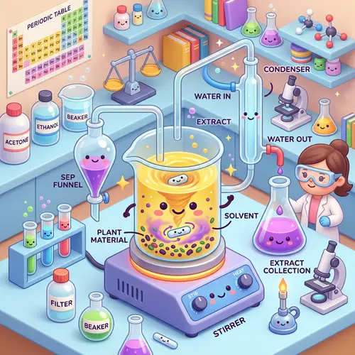 3D Solid-Liquid Extraction in Chemistry Lab