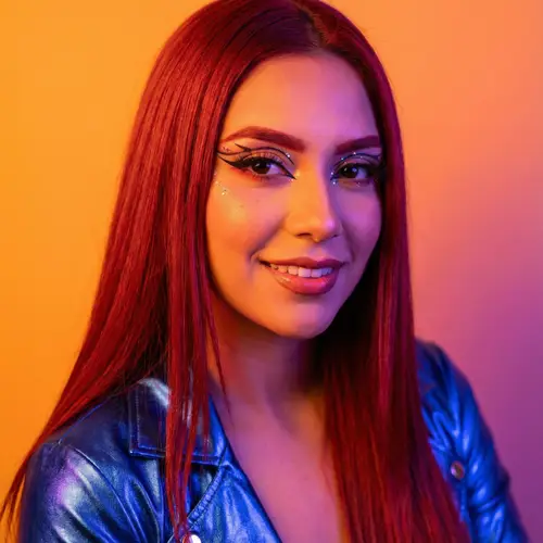 Contemporary Portrait of a Confident Hispanic Model