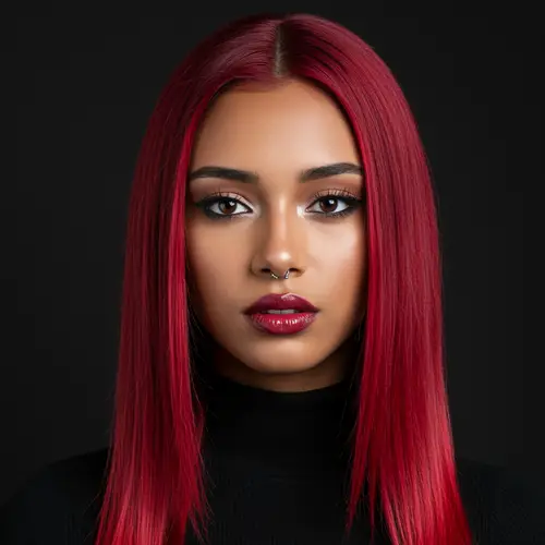 Contemporary Portrait of a Confident Hispanic Model