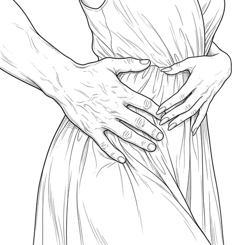 Sensual Line Art for Romance Coloring Book
