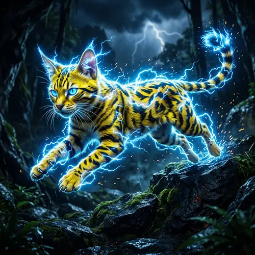Zeraora - Electric Cat: Feline Creature of Electricity