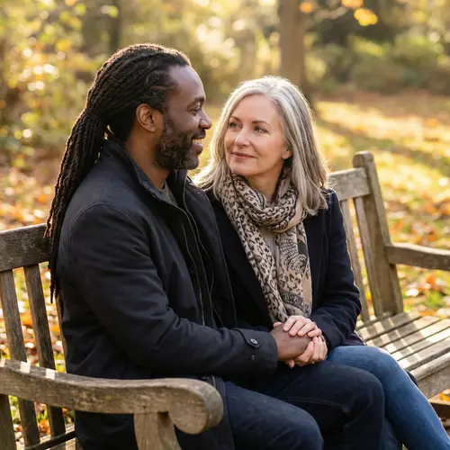 Interracial Age-Defying Love Story | Heartwarming Couple Image