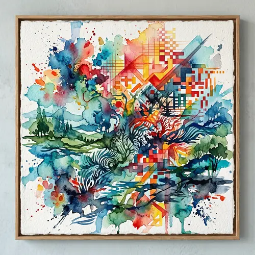 Abstract Watercolor Textures: Vivid Artistry