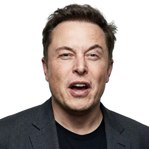 Elon Musk with a Unique Expression