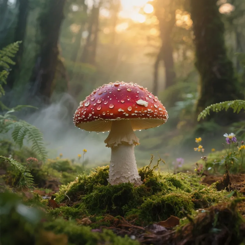 Enchanting Forest Mushroom: Nature's Artistry Enchanting Forest Mushroom: Nature's Artistry