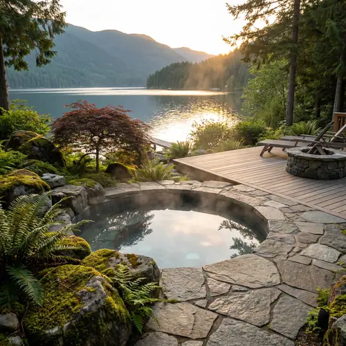Serene Inground Hottub for Ultimate Relaxation
