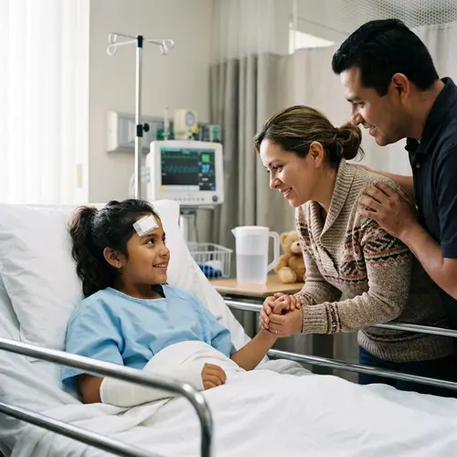 Young Hispanic Girl Bedridden bids farewell to Parents with Determination and Hope