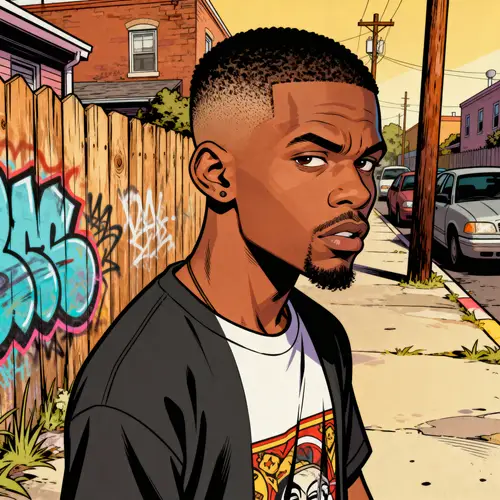 White Creole Man in Boondocks Art Style