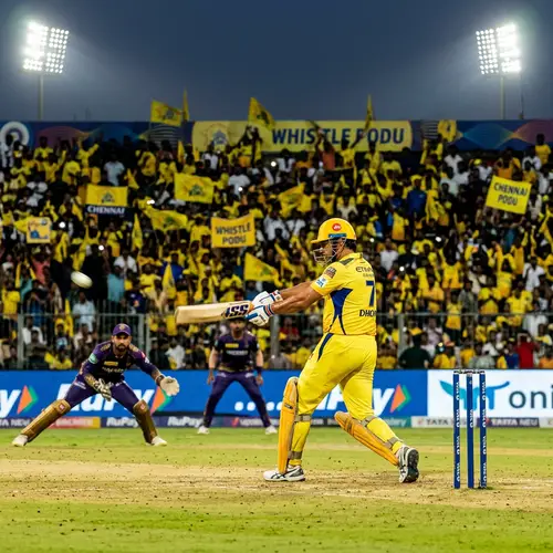 2024 Fictional Cricket Match: Exciting Scene with Chennai Super Kings