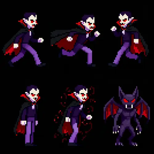 Fluid Walking and Running Sprites for Games