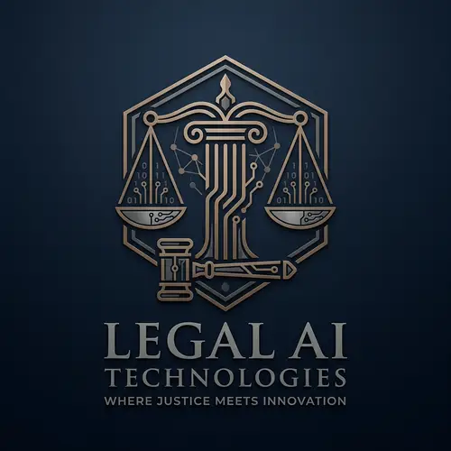 Law & AI Emblem Design: Scales, Gavel, & AI Icons