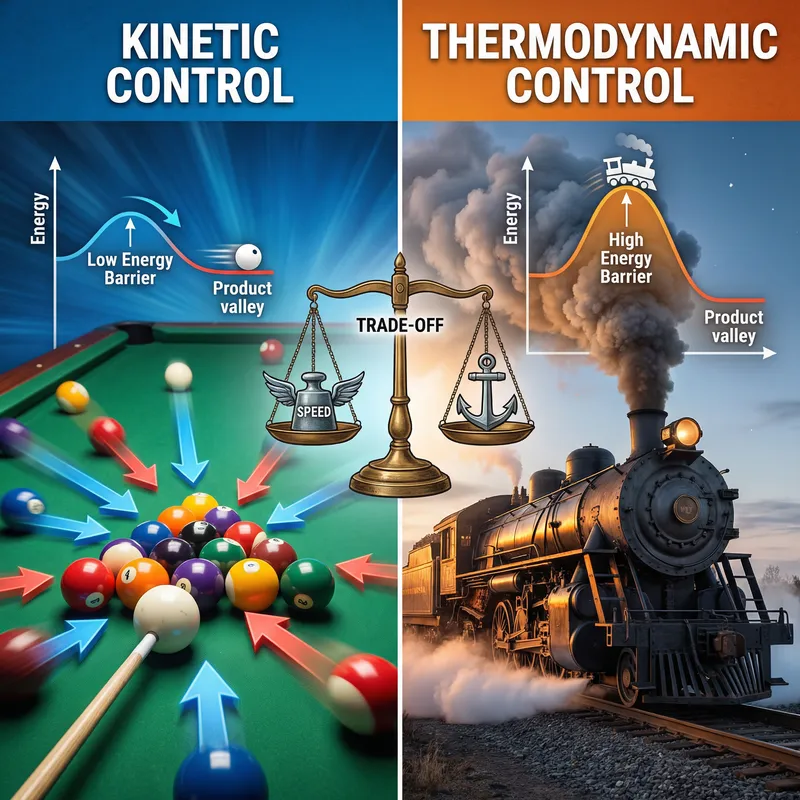 Kinetic vs Thermodynamic Control: A Comparative Analysis