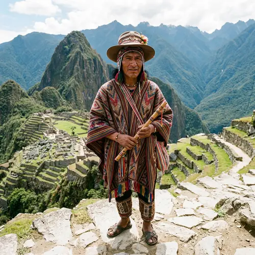 Traditional Andean Style Peruvian Man Named Darolin
