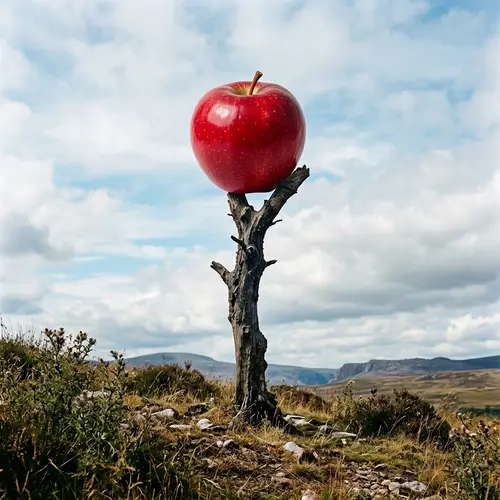 Unique Apple Tree with Giant Fruit