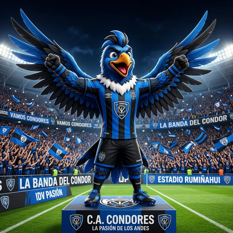 Independiente del Valle's Energetic Condor Mascot Independiente del Valle's Energetic Condor Mascot