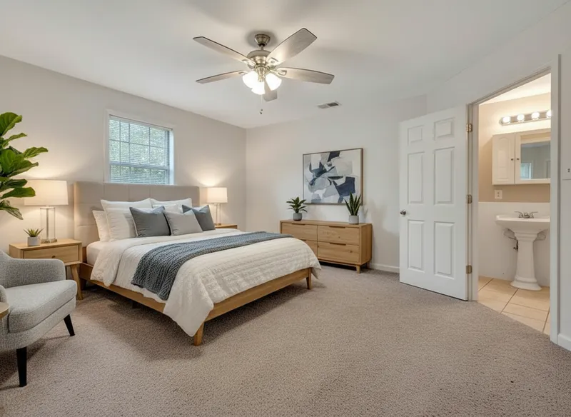 Virtual Staging for Cozy Master Bedroom MLS Listing