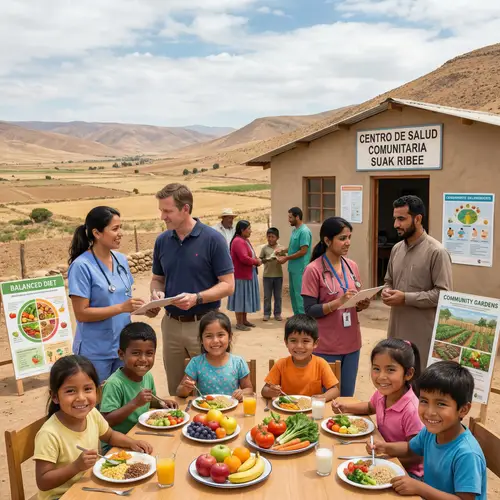 Diverse Healthcare Professionals Promoting Better Nutrition in Suak Ribee