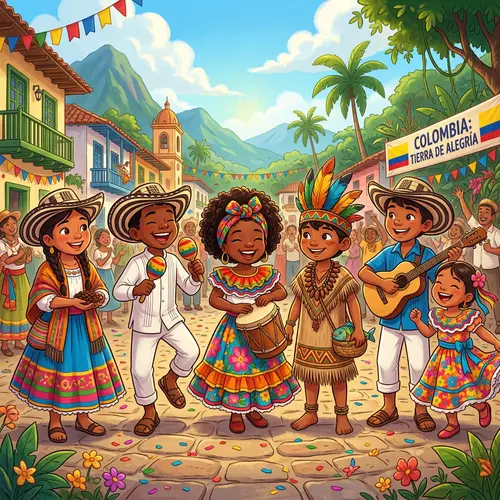 Colombian Regions Diversity Illustrated in Disney Style