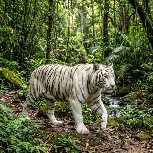 Majestic White Tiger - Beauty of Nature
