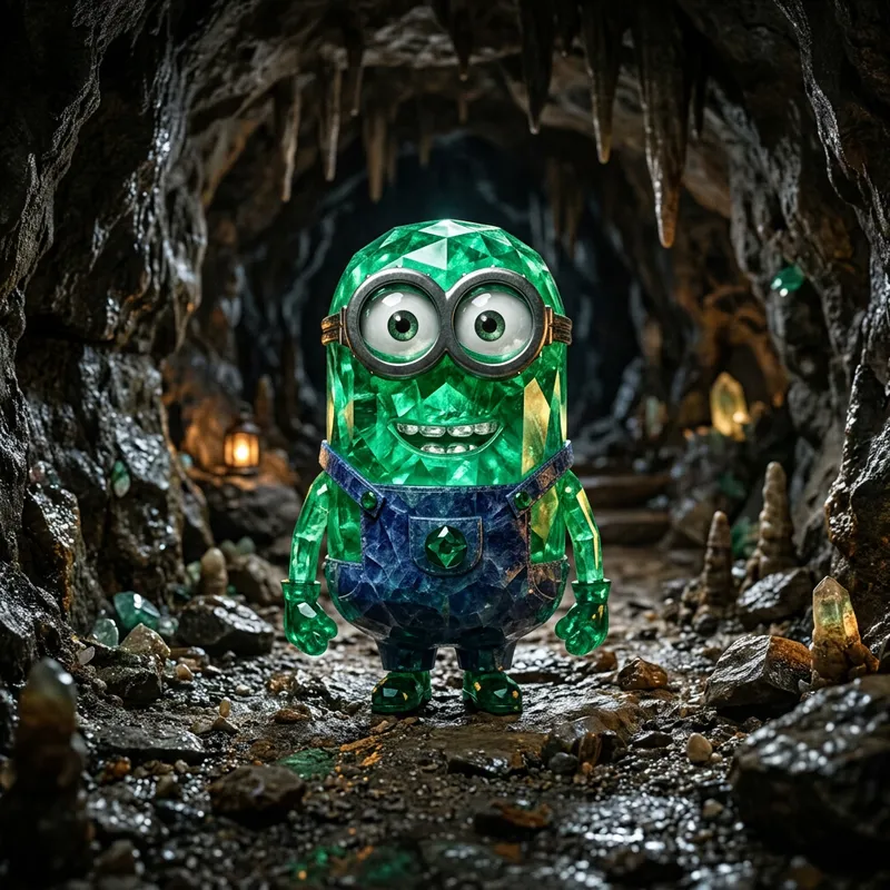Emerald Minion in Cave - Stunning Artwork