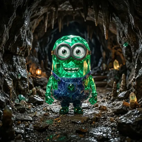 Emerald Minion in Cave - Stunning Artwork