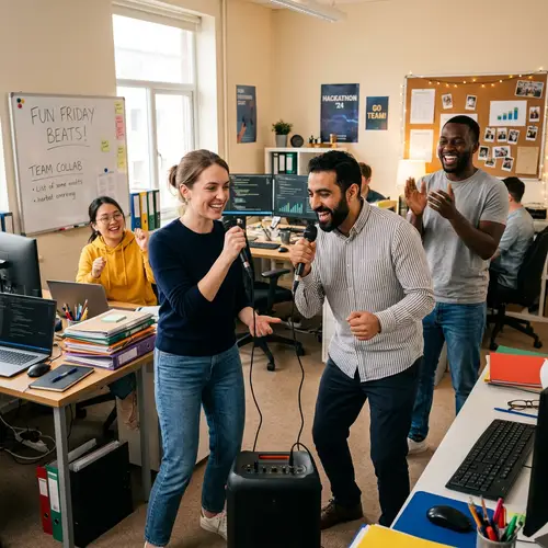 Fun Group Activity with Colleagues | Office Rap Performance