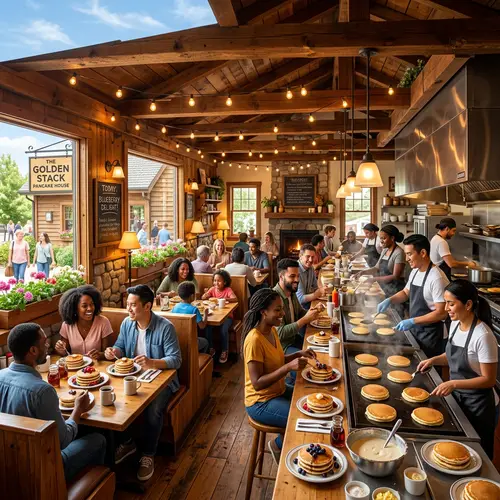 Cozy Pancake House for Delicious Fluffy Pancakes