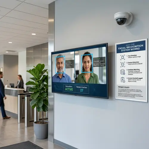 Facial Recognition Technology System | Information & Metadata Display