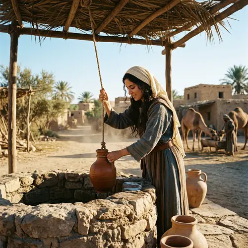Rebekah Fetching Water - A Biblical Story