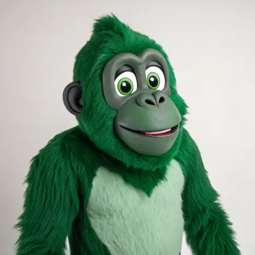 Green Gorilla Mascot: Fun & Engaging Character