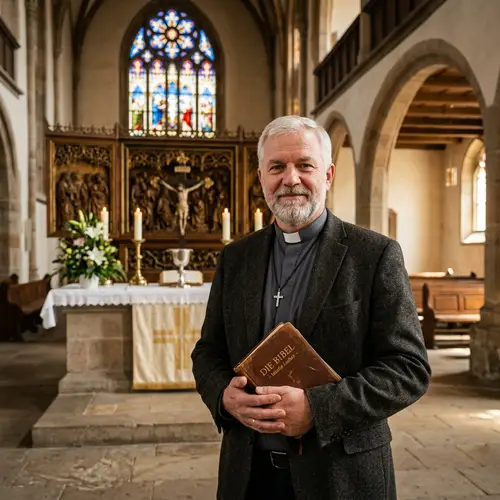Martin Luther Today: Portrait & Church Background