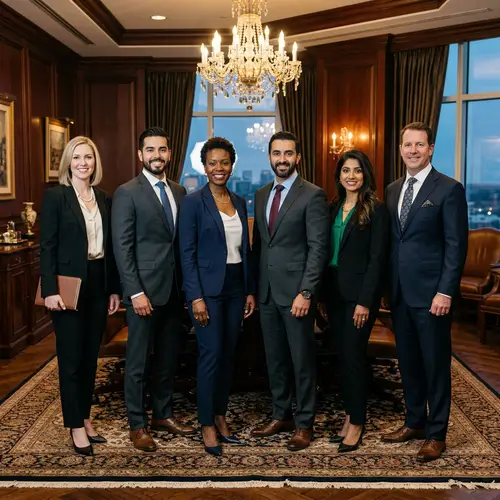 Luxury Team with Diverse Professionals | Elegance in Diversity
