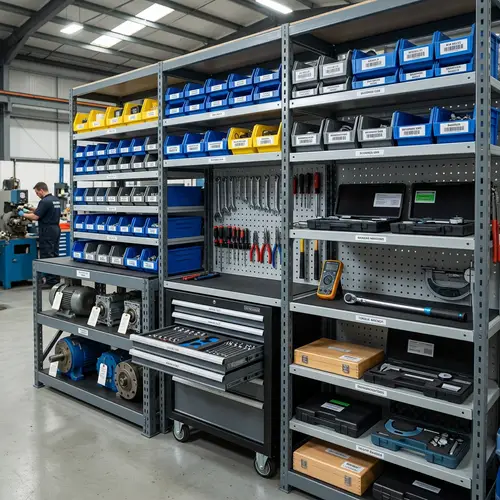 Storage Rack Design for Spare Parts and Tools