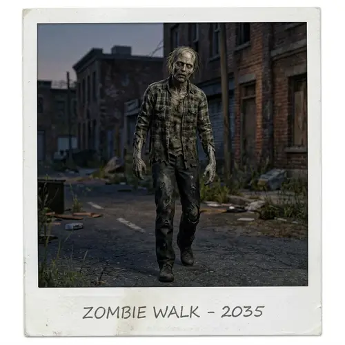 Zombie 3D Photo Gif - Unleash the Undead
