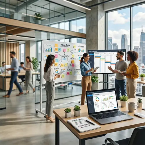 Professional LinkedIn Background for Project Managers