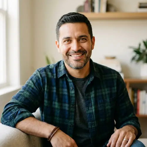 Resilient Hispanic Male Portrait - Mid-Thirties