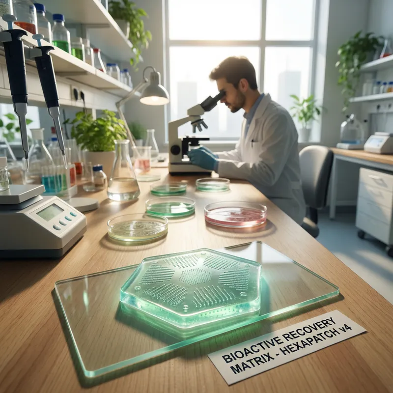 Innovative Bioactive Translucent Patch | BioMedical Lab Scene