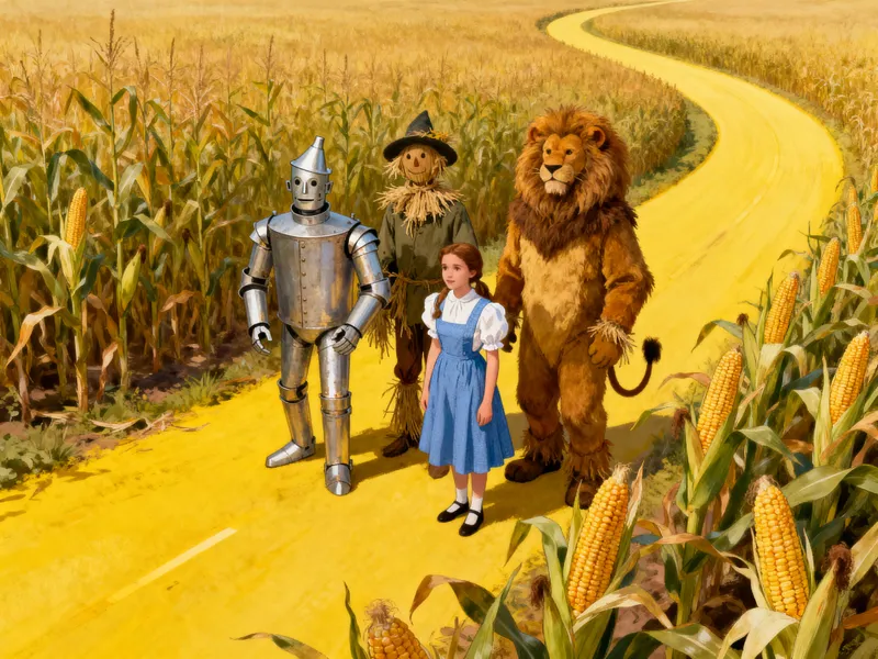 Whimsical Cornfield Adventure with Friends