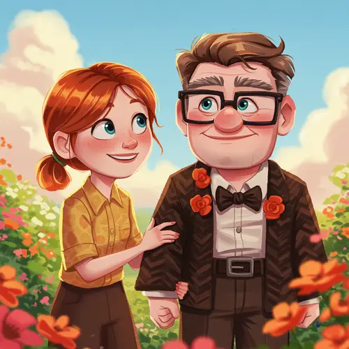Pixar-Style 'Married Life' Illustration from Up