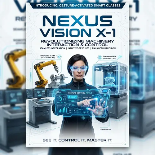 Gesture-Activated Smart Glasses for Machinery Control