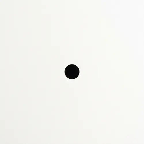 Minimalistic Black Dot Illustration on White Background