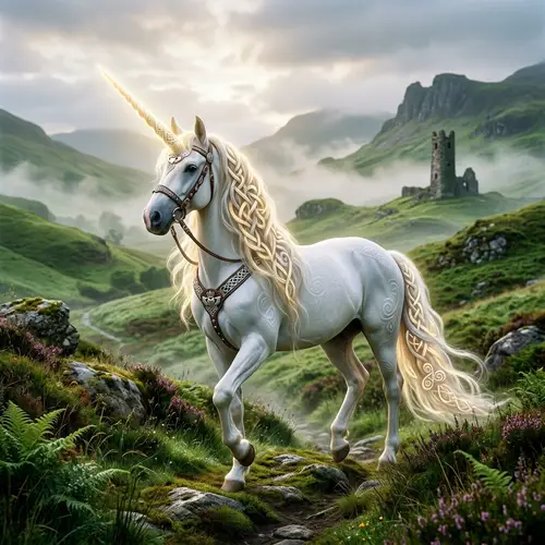 Celtic Unicorn: Symbol of Purity and Grace