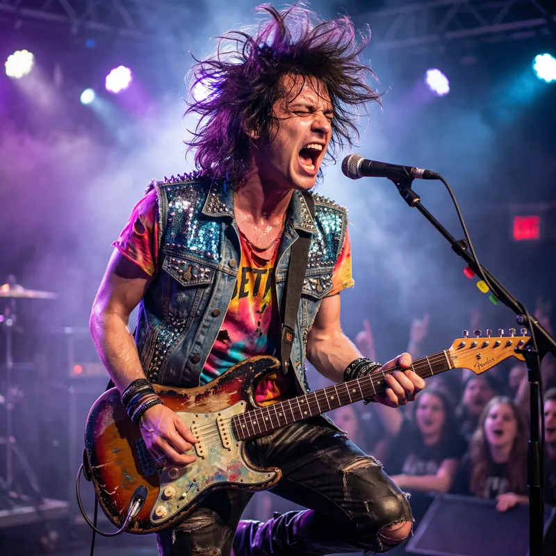 Energetic Rockstar Portrait | Raw Talent & Passion