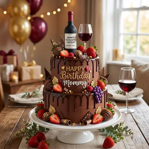 Delicious Birthday Cake Designs with Strawberry & Chocolate