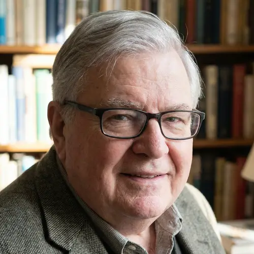 Senior Caucasian Man with Magnificent Gray Hair