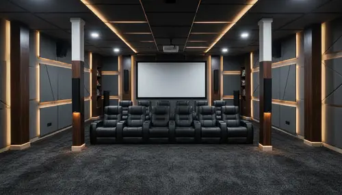 Modern Home Theater Interior Design Ideas