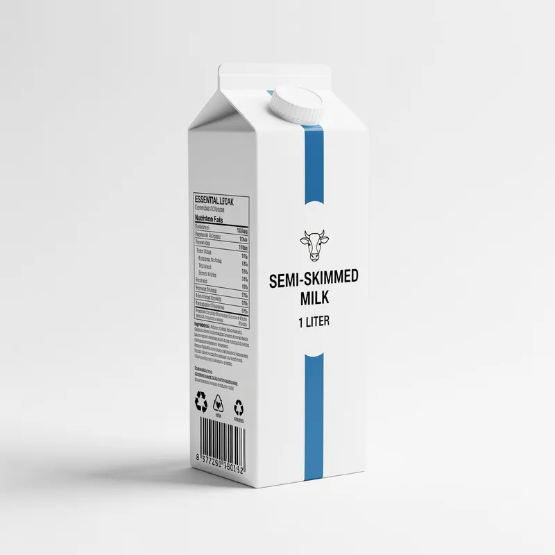 Minimalist Tetra Pak Milk Carton Design Minimalist Tetra Pak Milk Carton Design