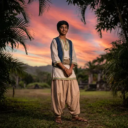 14 Year Old Teenager in Mythical Costume